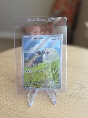 Pokemon Full Art- Hop's Wooloo Journey Together Holographic Trading Card